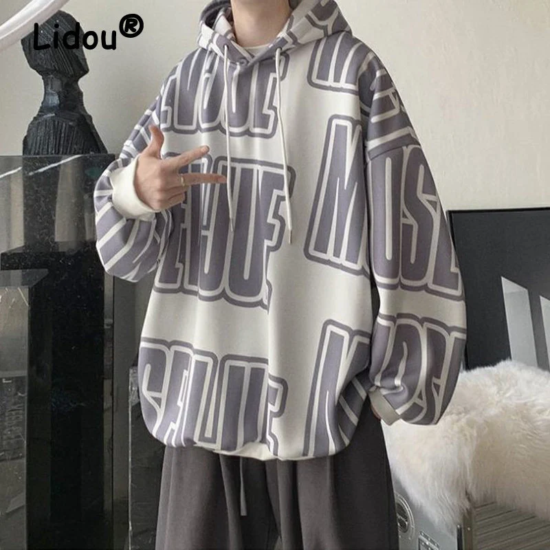 Свитшот мужской с капюшоном, модная уличная одежда в стиле Харадзюку, Повседневный пуловер с надписью в стиле хип-хоп, худи большого размера... 
Свитшот мужской с капюшоном, модная уличная одежда в стиле Харадзюку, Повседневный пуловер с надписью в стиле хип-хоп, худи большого размера...