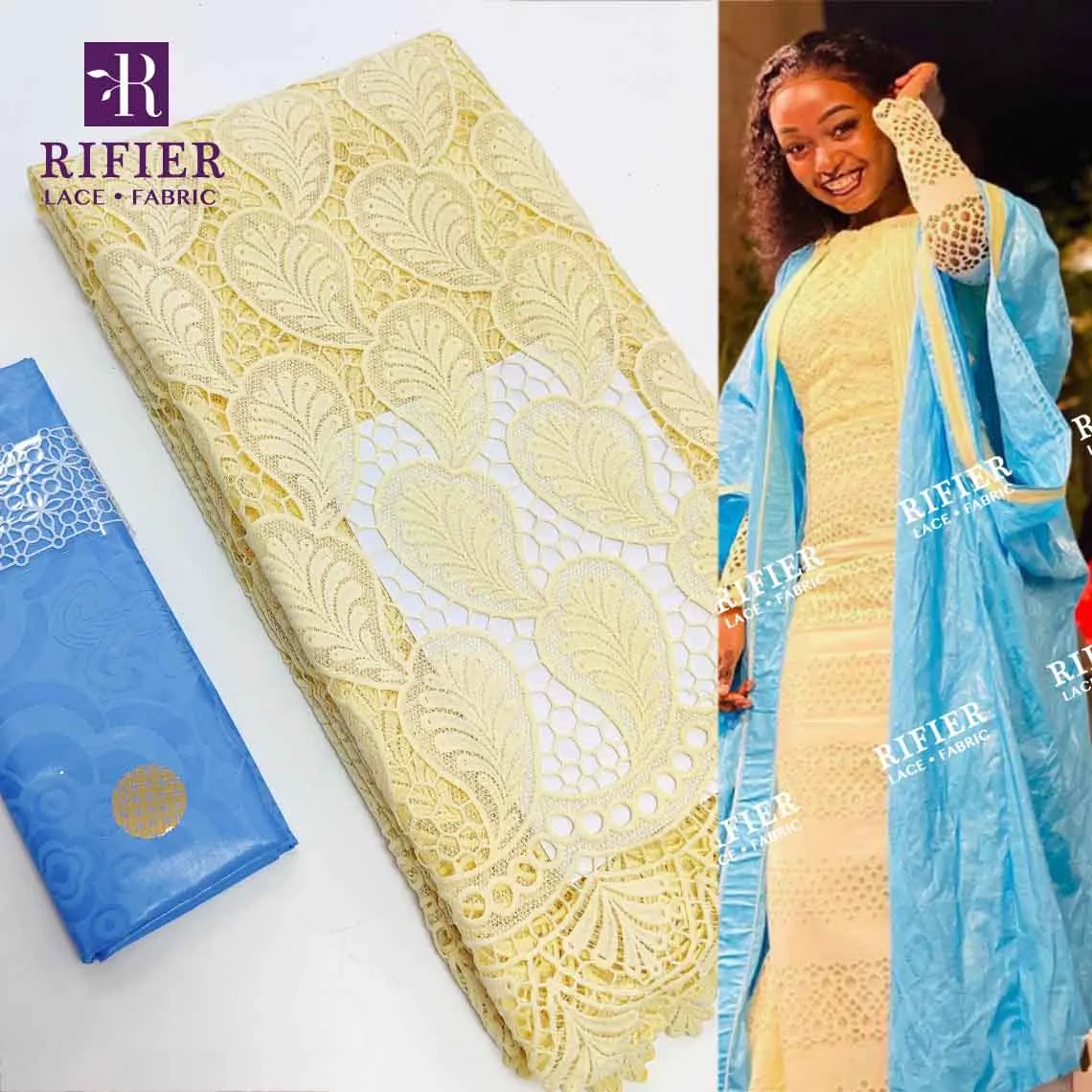 2.5+2.5 Yards Bazin Riche Fabric And African Women Embroiderey Swiss Voile Lace In Switzerland 100% Cotton Shiny Shadda Basin
2.5+2.5 Yards Bazin Riche Fabric And African Women Embroiderey Swiss Voile Lace In Switzerland 100% Cotton Shiny Shadda Basin