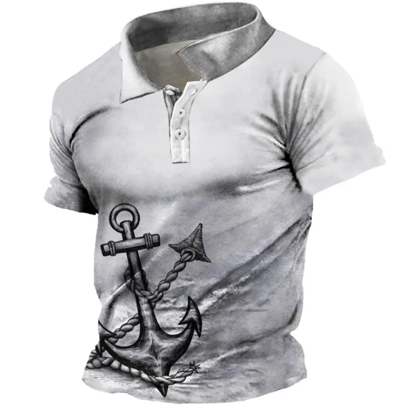 Vintage Men'S Polo Shirt 3d Nautical Print Summer Casual Short Sleeved Loose And Breathable Top Oversized Shirt New Men Clothing
Vintage Men'S Polo Shirt 3d Nautical Print Summer Casual Short Sleeved Loose And Breathable Top Oversized Shirt New Men Clothing