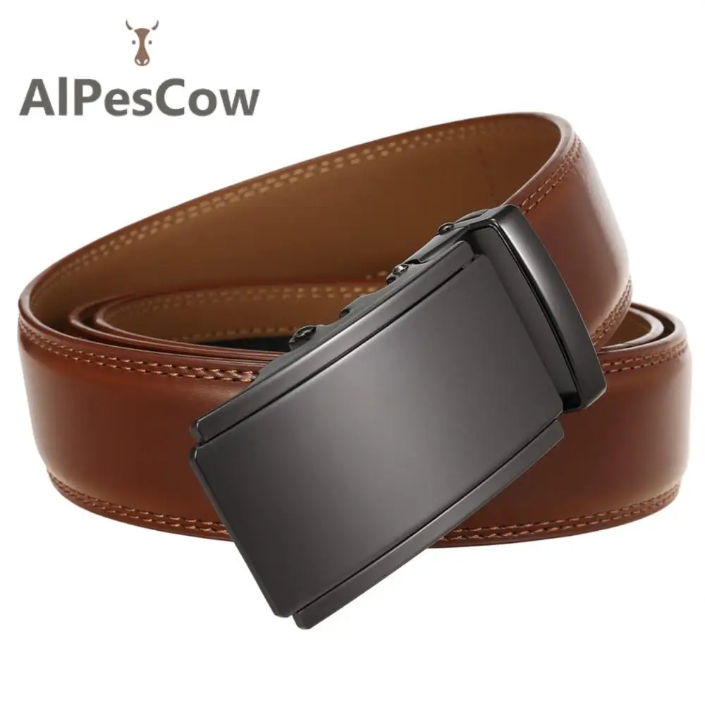 Genuine Leather Belt for Men 100% Alps Cowhide Ratchet Belt Business Men's Jeans Luxury Designer Waist Strap Casual High Quality 
Genuine Leather Belt for Men 100% Alps Cowhide Ratchet Belt Business Men's Jeans Luxury Designer Waist Strap Casual High Quality