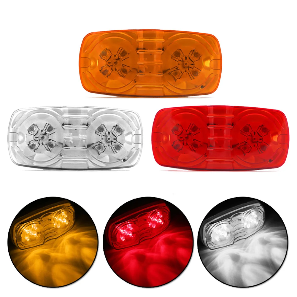2 Pcs Durable LED Front Rear Side Marker Light ABS PC Lampshade Truck Van Trailers Indicator Lamp 12V 24V Amber Red White
2 Pcs Durable LED Front Rear Side Marker Light ABS PC Lampshade Truck Van Trailers Indicator Lamp 12V 24V Amber Red White