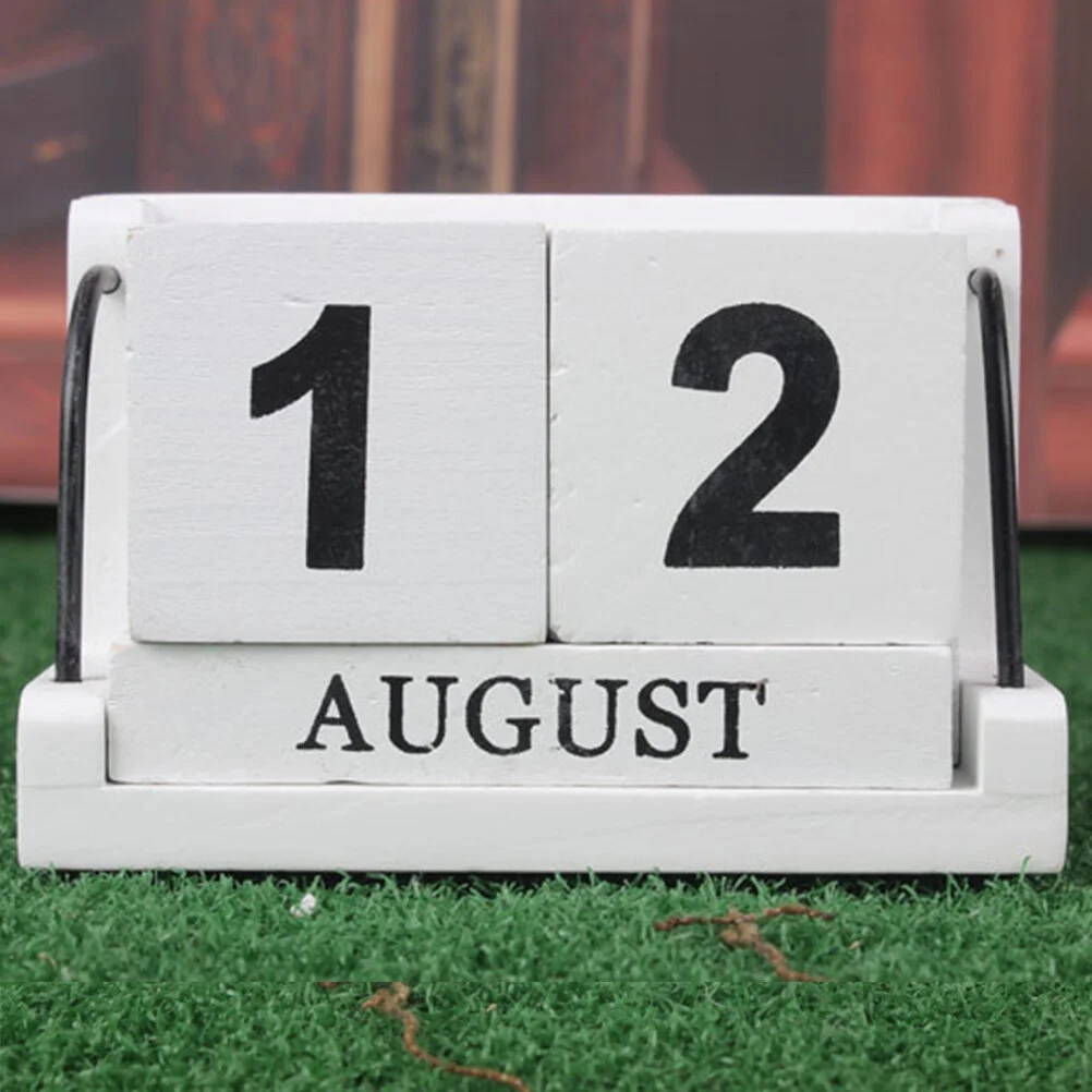 Wood Block Perpetual Calendar Reusable Desktop Calendar Day Month Calendar for Home Office Yearly Tabletop White
Wood Block Perpetual Calendar Reusable Desktop Calendar Day Month Calendar for Home Office Yearly Tabletop White