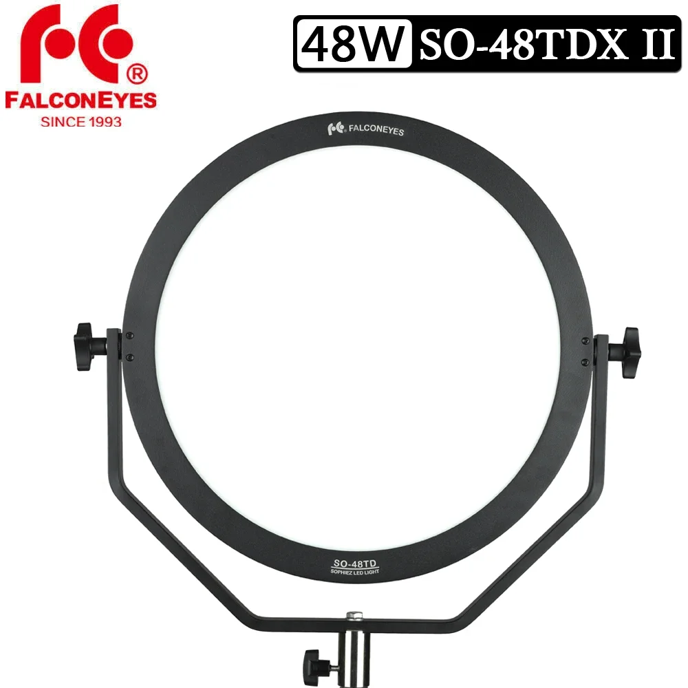 Falcon Eyes SO-48TDX II Soft LED Video Light Bi-color Dimmable Continuous Lighting Video Film Studio Photography Kit Set
Falcon Eyes SO-48TDX II Soft LED Video Light Bi-color Dimmable Continuous Lighting Video Film Studio Photography Kit Set