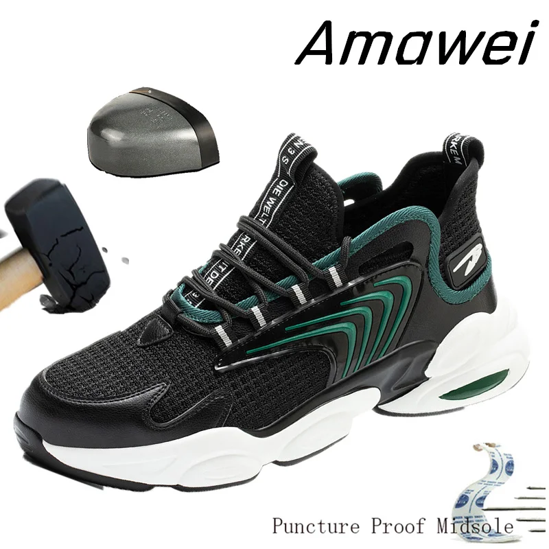 Botas De Trajo Para Hombre Amawei Male Sneakers Steel Toe Work Boots Men‘s Safety Shoes Women's Sports Shoe Light Weight
Botas De Trajo Para Hombre Amawei Male Sneakers Steel Toe Work Boots Men‘s Safety Shoes Women's Sports Shoe Light Weight