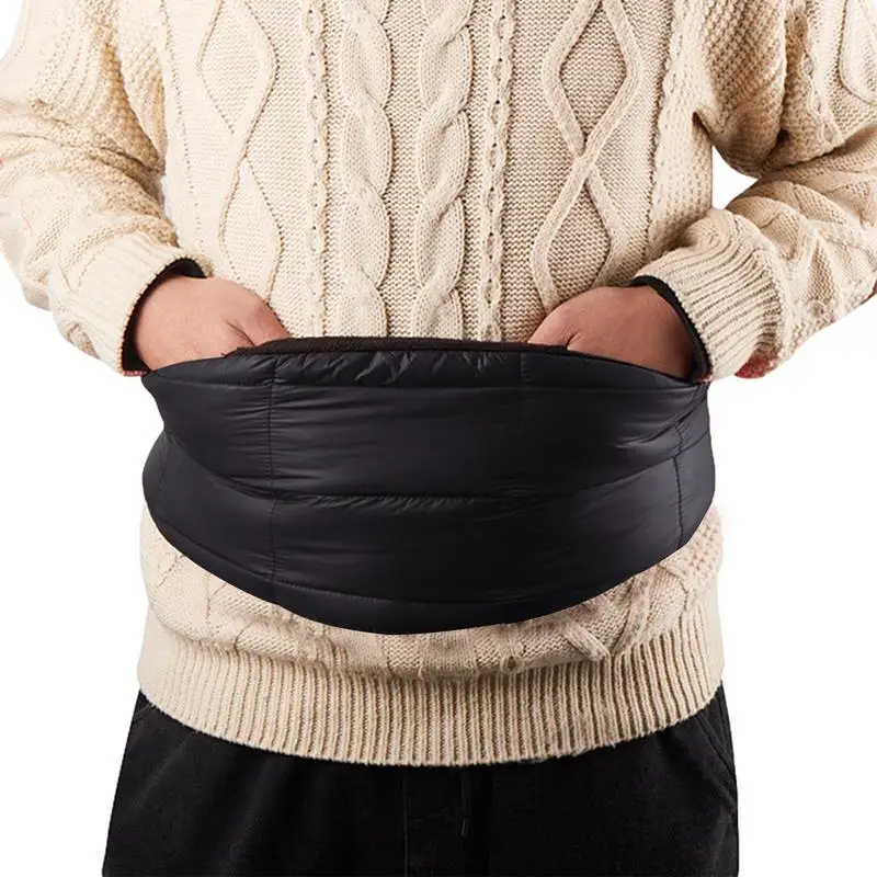 

Warm Down Waistband Abdominal Protector Unisex Stomach Binder Waist Support Protector Belt With Built-in Warm Water Pocket Belly