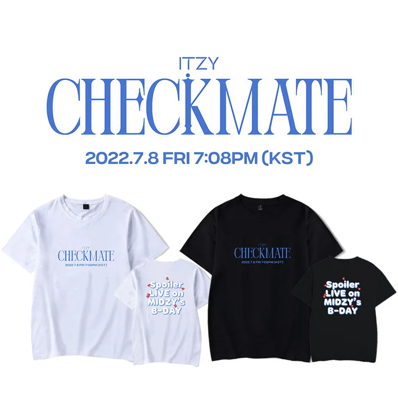 Новые корейские стильные K Pop Kpop футболки ITZY CHECKMATE мужские/wo мужские футболки с коротким рукавом уличные рубашки плюс
Новые корейские стильные K Pop Kpop футболки ITZY CHECKMATE мужские/wo мужские футболки с коротким рукавом уличные рубашки плюс
