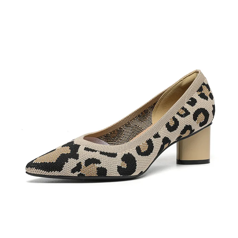 Spring Women's High-heeled Shoes Knit Breathable Comfortable Pointed Shoes Autumn New Anti-skid Rubber Sole Work Shoes for Women
Spring Women's High-heeled Shoes Knit Breathable Comfortable Pointed Shoes Autumn New Anti-skid Rubber Sole Work Shoes for Women