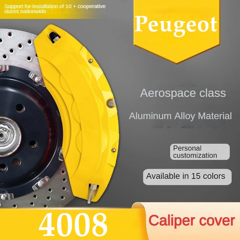 For Peugeot 4008 Car Brake Caliper Cover 3D Aluminum Metal Kit Fit 350THP 360THP 380THP 400THP 2017 2018 2019 2021 2022
For Peugeot 4008 Car Brake Caliper Cover 3D Aluminum Metal Kit Fit 350THP 360THP 380THP 400THP 2017 2018 2019 2021 2022