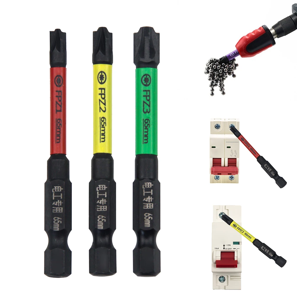 3pcs Electrician Screwdriver Bit Magnetic Special Cross Screwdriver Bit For Socket Switch FPZ1 FPZ2 FPZ3 Electric Batch Head
3pcs Electrician Screwdriver Bit Magnetic Special Cross Screwdriver Bit For Socket Switch FPZ1 FPZ2 FPZ3 Electric Batch Head