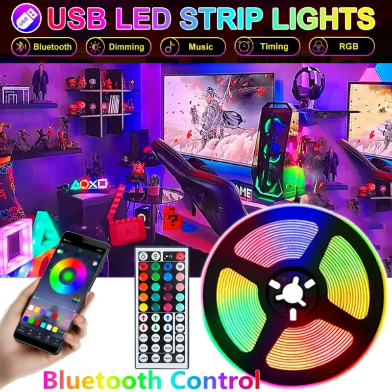 Светодиодные ленты RGB, Светодиодная гибкая лента 5050 с поддержкой Bluetooth, 5 м
Светодиодные ленты RGB, Светодиодная гибкая лента 5050 с поддержкой Bluetooth, 5 м