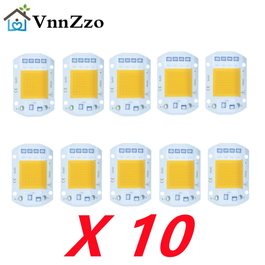 10pcs 220V LED Chip 10W 20W 30W 50W COB Chip No Need Driver LED Lamp Beads for Flood Light Spotlight Lampada DIY Lighting
10pcs 220V LED Chip 10W 20W 30W 50W COB Chip No Need Driver LED Lamp Beads for Flood Light Spotlight Lampada DIY Lighting