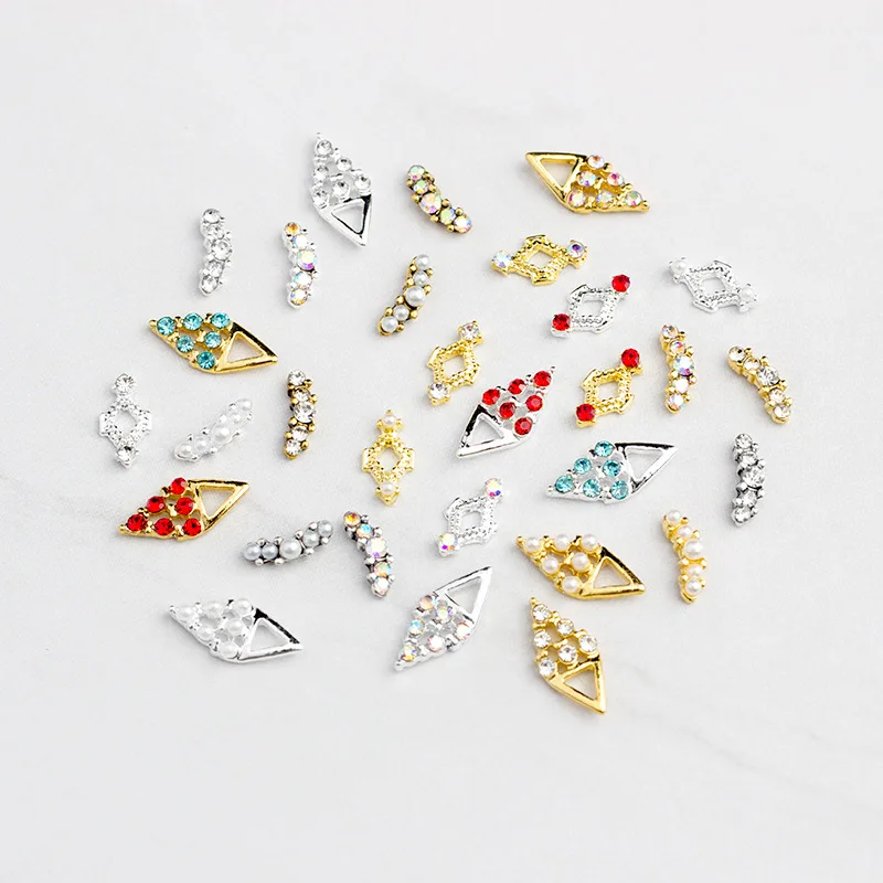 Nail Art Zircon 10pcs/set Retro Exquiste Designs with Alloy for Nail Rhinestones Decorations Nail Supplies for Professionals
Nail Art Zircon 10pcs/set Retro Exquiste Designs with Alloy for Nail Rhinestones Decorations Nail Supplies for Professionals