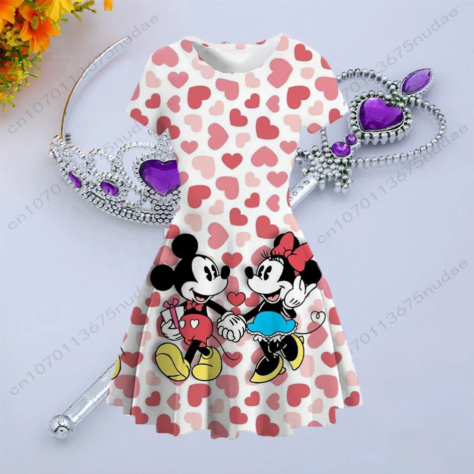 New Summer Children's Dress Disney Minnie Series Printed Round Neck Short Sleeve Mickey Minnie Cute Casual Princess Dress
New Summer Children's Dress Disney Minnie Series Printed Round Neck Short Sleeve Mickey Minnie Cute Casual Princess Dress