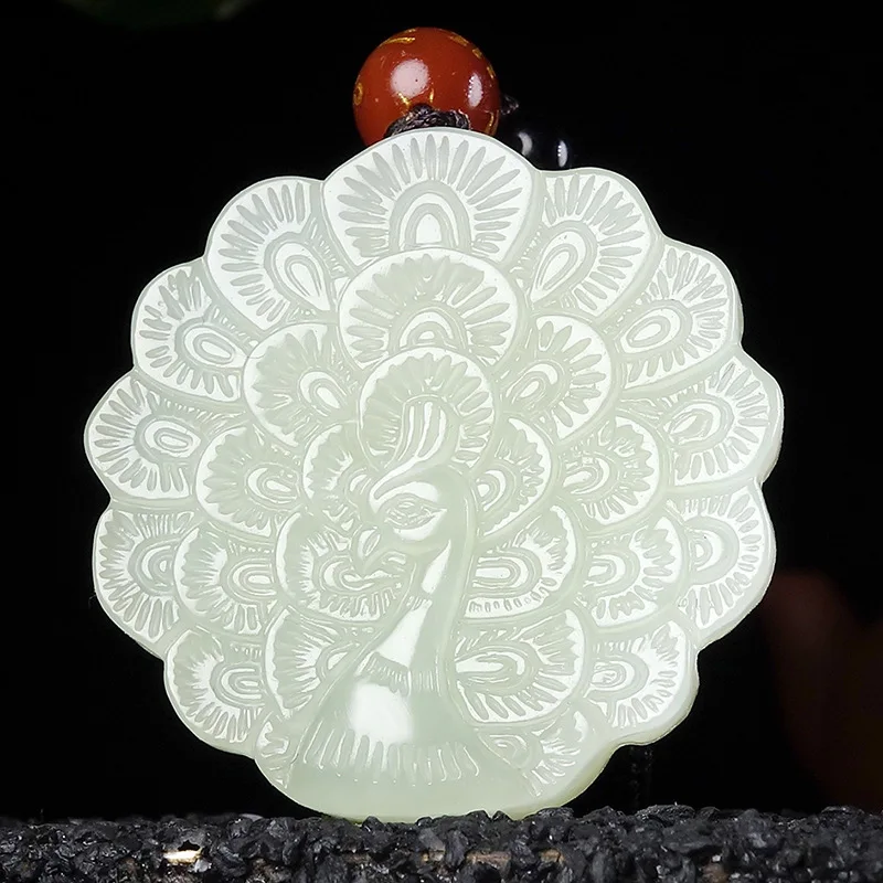 100% Natural white hetian jade hand carved Peacock luck jade pendant jade necklaces women pendants jade gifts for women
100% Natural white hetian jade hand carved Peacock luck jade pendant jade necklaces women pendants jade gifts for women