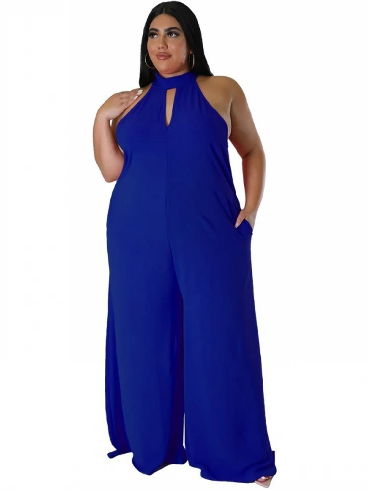 Wide Leg Pants Jumpsuit Women Halter Hollow Out Rompers Playsuit Summer New Solid Loose Street Style Sexy Jumpsuit Overalls 2022
Wide Leg Pants Jumpsuit Women Halter Hollow Out Rompers Playsuit Summer New Solid Loose Street Style Sexy Jumpsuit Overalls 2022