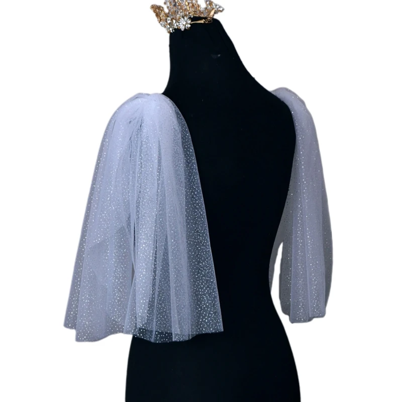 Elegant Women Pleated Tulle Sheer Wrap Wedding Bridal Shinning Shoulder Stole Elegant Formal Shawl with Gilding Design
Elegant Women Pleated Tulle Sheer Wrap Wedding Bridal Shinning Shoulder Stole Elegant Formal Shawl with Gilding Design