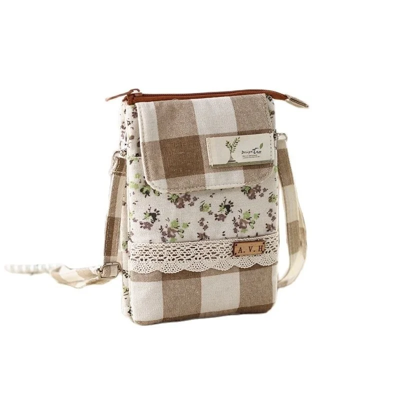 Women's Wallets Cotton Ladies Phone Purses Little Floral Plaid Pattern Coin Pouches Cute Shoulder Bags 2023 For Girls Women
Women's Wallets Cotton Ladies Phone Purses Little Floral Plaid Pattern Coin Pouches Cute Shoulder Bags 2023 For Girls Women