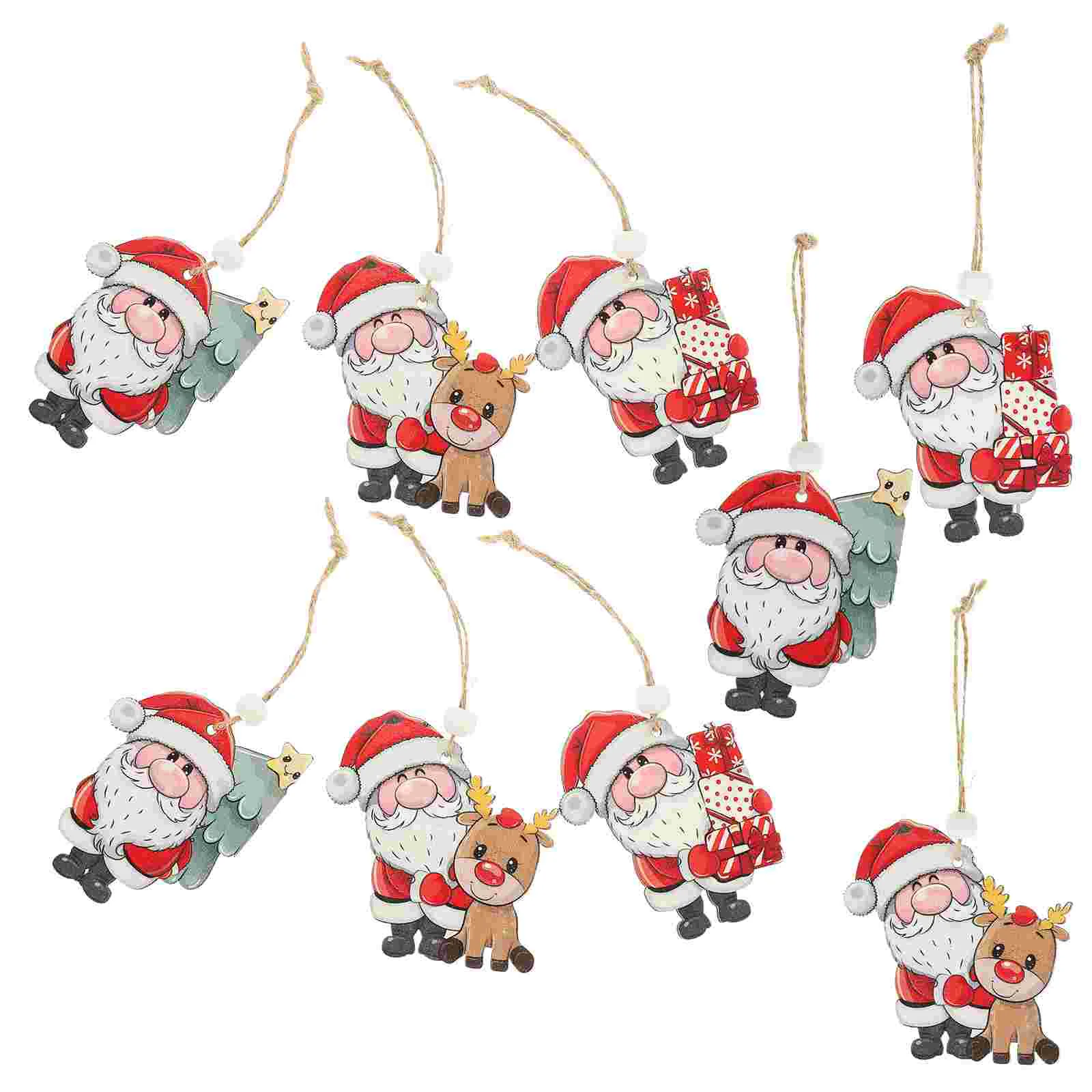 9 Pcs Christmas Decorations Ornaments Xmas Scene Layout Supplies Tree Hanging Wooden Party Props Pendants
9 Pcs Christmas Decorations Ornaments Xmas Scene Layout Supplies Tree Hanging Wooden Party Props Pendants