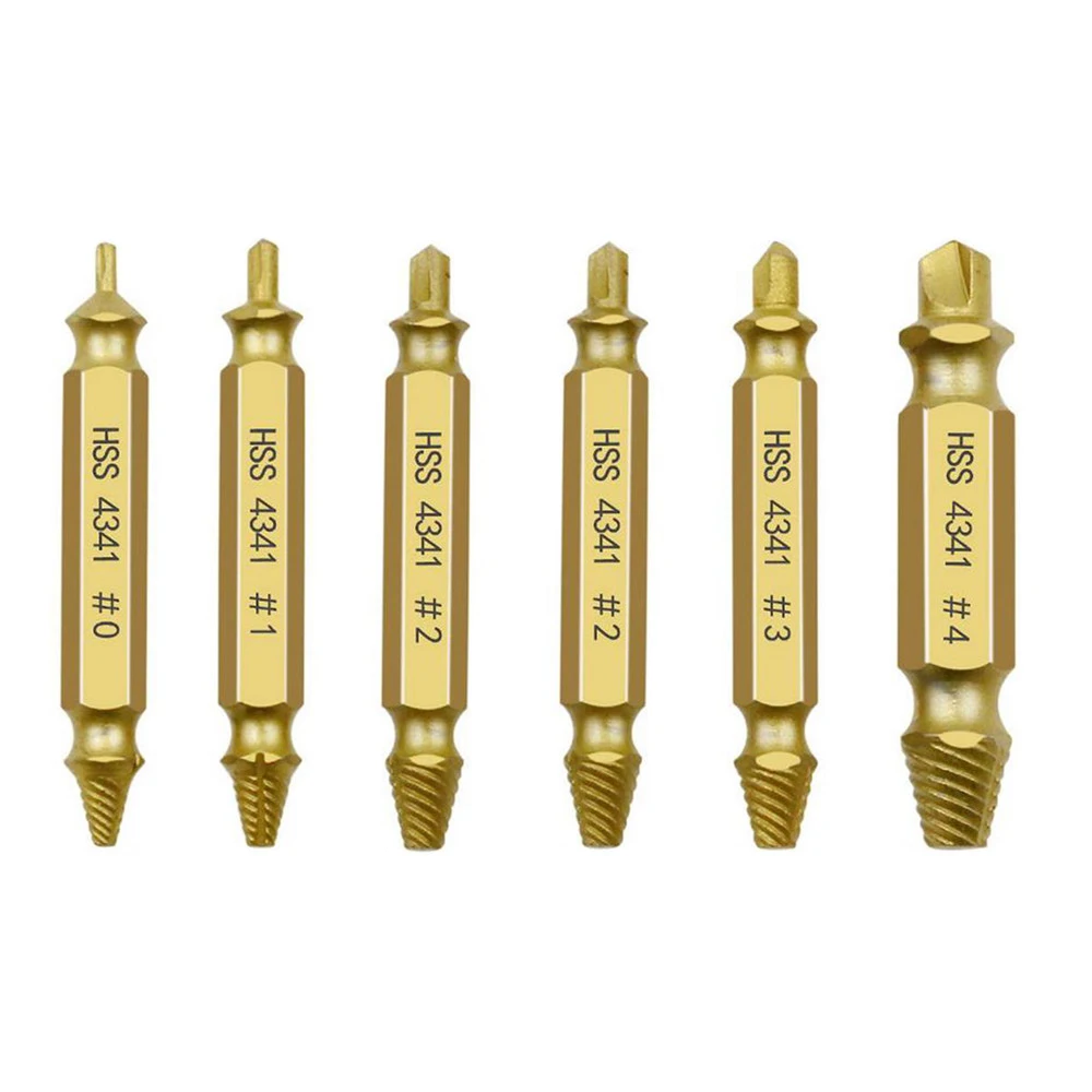 4341 6Pcs with box Gold Screw Extractor Set Drill Bits Easy Out Guide Broken Damag Screws Bolt Remover
4341 6Pcs with box Gold Screw Extractor Set Drill Bits Easy Out Guide Broken Damag Screws Bolt Remover