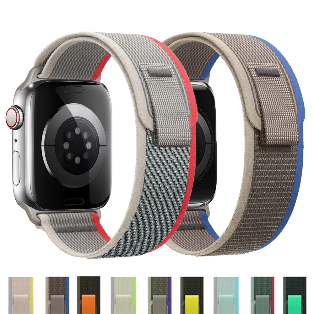 Trail Loop for Apple Watch Ultra Band 49mm 45mm 44mm 40mm 41mm 42mm 45 mm nylon bracelet correa iWatch series 7 6 5 3 se 8 strap
Trail Loop for Apple Watch Ultra Band 49mm 45mm 44mm 40mm 41mm 42mm 45 mm nylon bracelet correa iWatch series 7 6 5 3 se 8 strap