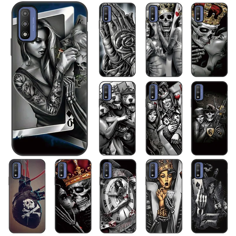 Silicone Skull Pattern Phone Case For Moto G Power Case For Moto G9 Plus G Stylus Pure G30 G10 G60S G50 E7 Plus E20 Back Cover
Silicone Skull Pattern Phone Case For Moto G Power Case For Moto G9 Plus G Stylus Pure G30 G10 G60S G50 E7 Plus E20 Back Cover