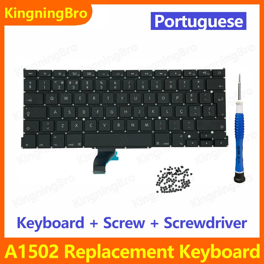 New Replacement Keyboard With Screw Screwdriver For Macbook Pro Retina 13" A1502 Portuguese Portugal Keyboard 2013 2014 2015
New Replacement Keyboard With Screw Screwdriver For Macbook Pro Retina 13" A1502 Portuguese Portugal Keyboard 2013 2014 2015