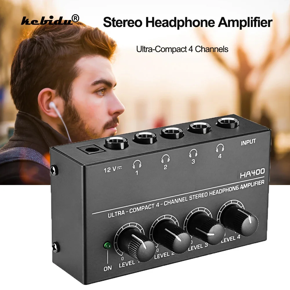 Dropship HA400 4 Channels Mini o Stereo Headphone Amplifier Ultra-Compact Audio Amplifier With Power Adapter EU Plug Adapter New
Dropship HA400 4 Channels Mini o Stereo Headphone Amplifier Ultra-Compact Audio Amplifier With Power Adapter EU Plug Adapter New