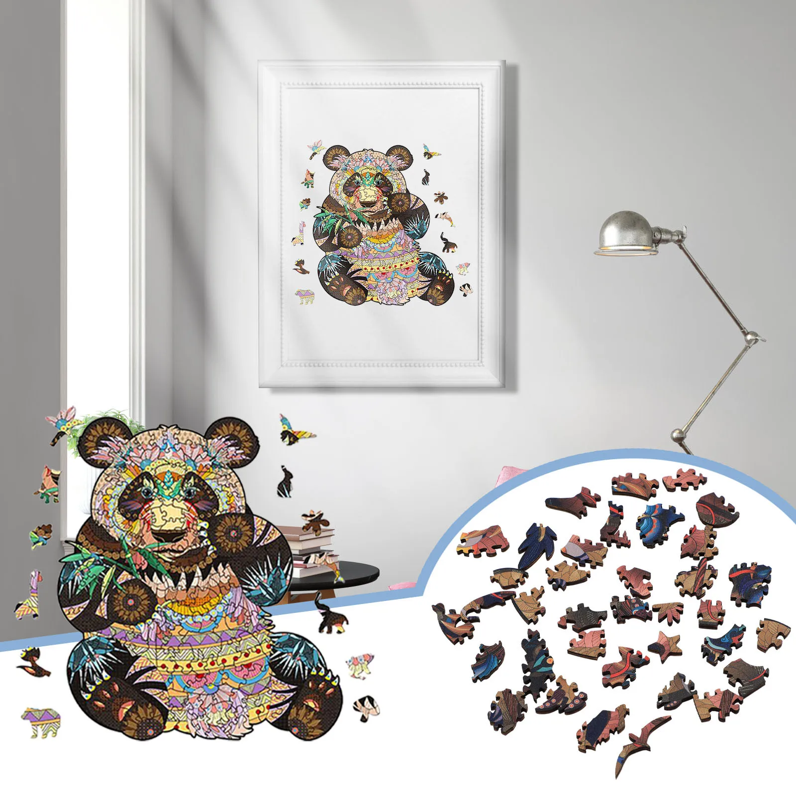 Buckles With Special-Shaped Three- Irregular Puzzles Puzzles Wooden Animal Puzzle Toy Unpacking The 
Buckles With Special-Shaped Three- Irregular Puzzles Puzzles Wooden Animal Puzzle Toy Unpacking The