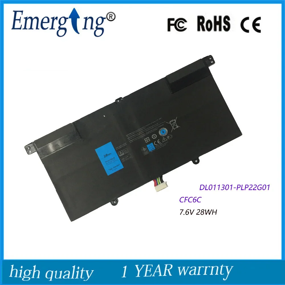 Оригинальный новый планшет CFC6C 7WMM7 7 4 В 28Wh Аккумулятор для ноутбука DELL Venue 11 Pro