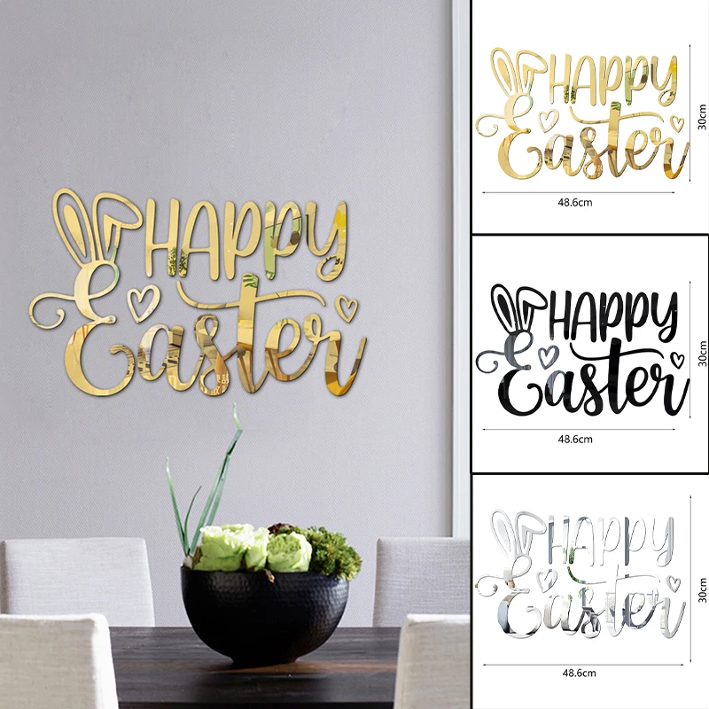 Счастливая Пасха 3D наклейки на стену акриловые наклейки на стену с зеркальным эффектом фестивальные самоклеящиеся наклейки для гостиной ...
Счастливая Пасха 3D наклейки на стену акриловые наклейки на стену с зеркальным эффектом фестивальные самоклеящиеся наклейки для гостиной ...