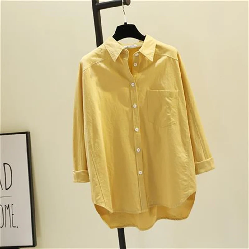 Cotton Long Sleeve Shirts and Blouses Solid Color Fine Elegant Blouses for Women Korean Style Clothes Women 2023 Summer ER8990
Cotton Long Sleeve Shirts and Blouses Solid Color Fine Elegant Blouses for Women Korean Style Clothes Women 2023 Summer ER8990