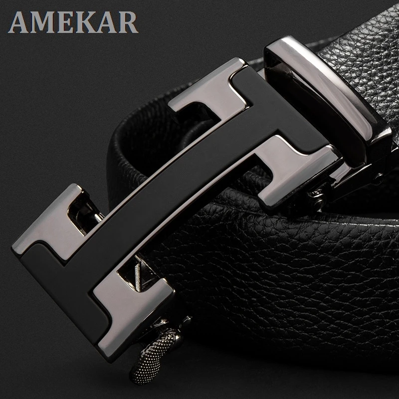 Men Genuine Leather Automatic Buckle Belt Men 's Business Luxury Pants Belt Top Layer Cowhide H-shaped Buckle
Men Genuine Leather Automatic Buckle Belt Men 's Business Luxury Pants Belt Top Layer Cowhide H-shaped Buckle