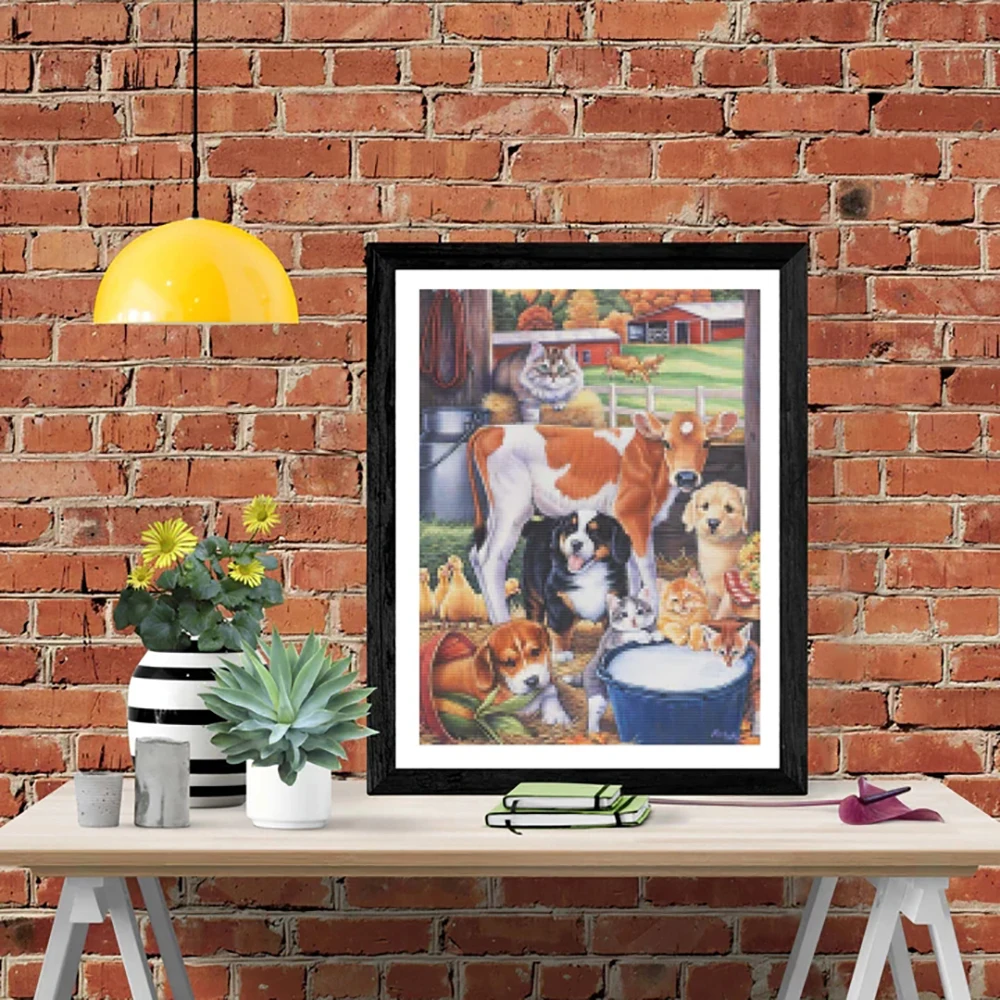 DIY-5D Diamond Painting Diamond The farm Splice Set Full Diamond Embroidery Mosaic Picture Closed
DIY-5D Diamond Painting Diamond The farm Splice Set Full Diamond Embroidery Mosaic Picture Closed
