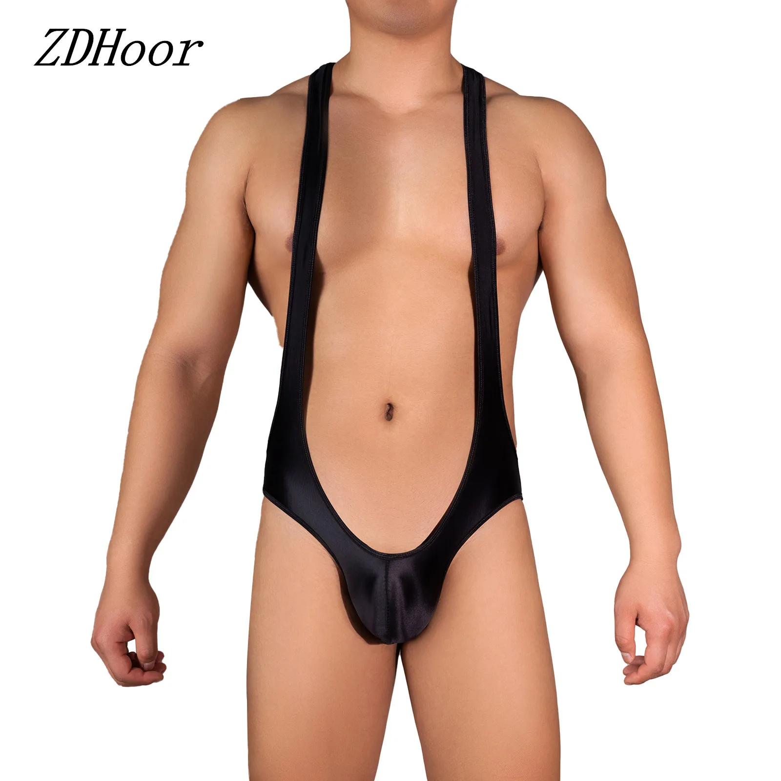 Men Glossy Bulge Pouch Racerback Bodysuit Open Butt Jockstrap Leotard Jumpsuit Lingerie Underwear
Men Glossy Bulge Pouch Racerback Bodysuit Open Butt Jockstrap Leotard Jumpsuit Lingerie Underwear
