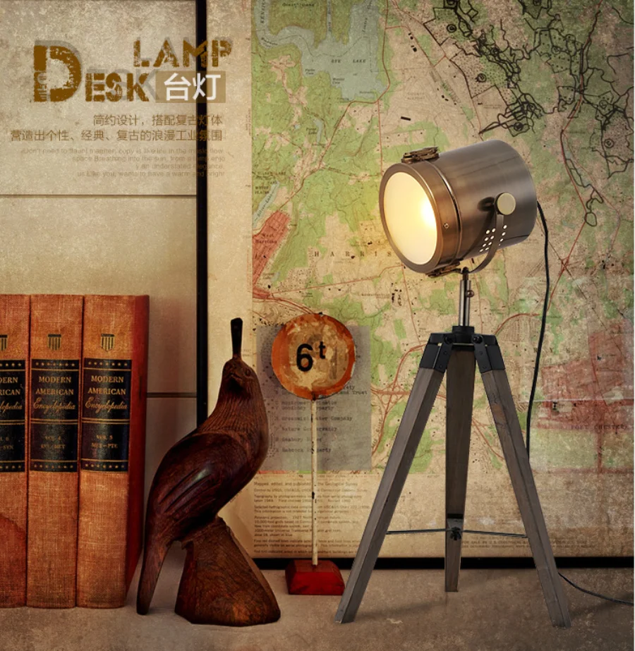 RETRO Royal Air Force Wood tripod Table Search Light Lantern,Silver and brown color E14 vintage table lamp desk lighting fixture
RETRO Royal Air Force Wood tripod Table Search Light Lantern,Silver and brown color E14 vintage table lamp desk lighting fixture