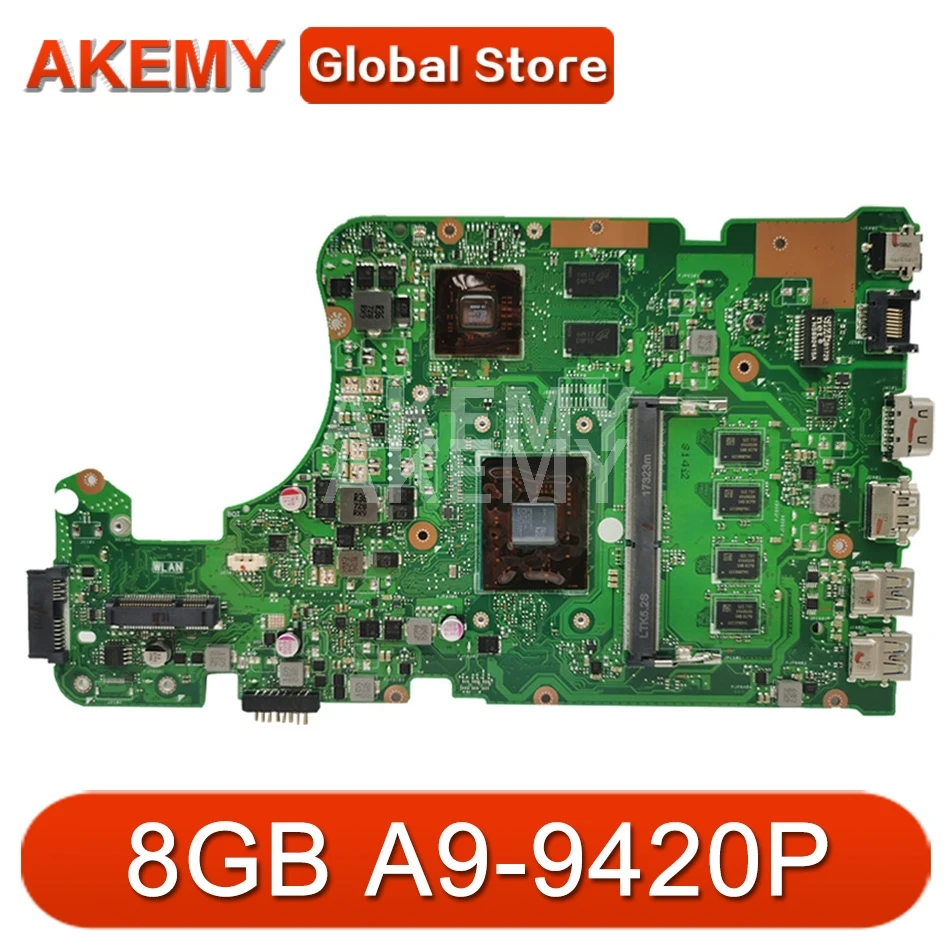 NEW AKEMY X555QG Laptop Motherboard for ASUS X555Q X555B X555BP K555B A555B K555Q original Mainboard 8GB-RAM A9-CPU R5-M420
NEW AKEMY X555QG Laptop Motherboard for ASUS X555Q X555B X555BP K555B A555B K555Q original Mainboard 8GB-RAM A9-CPU R5-M420