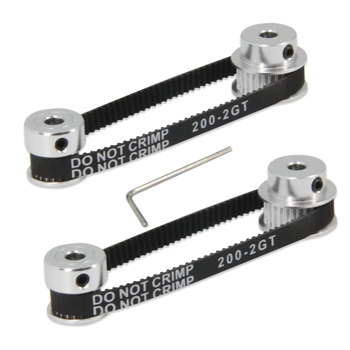 2PCS Set GT2 Synchronous Wheel 20&30 Teeth 5Mm Bore Aluminum Timing Pulley with Length 200Mm Width Belt (20-30T-5B-6)
2PCS Set GT2 Synchronous Wheel 20&30 Teeth 5Mm Bore Aluminum Timing Pulley with Length 200Mm Width Belt (20-30T-5B-6)