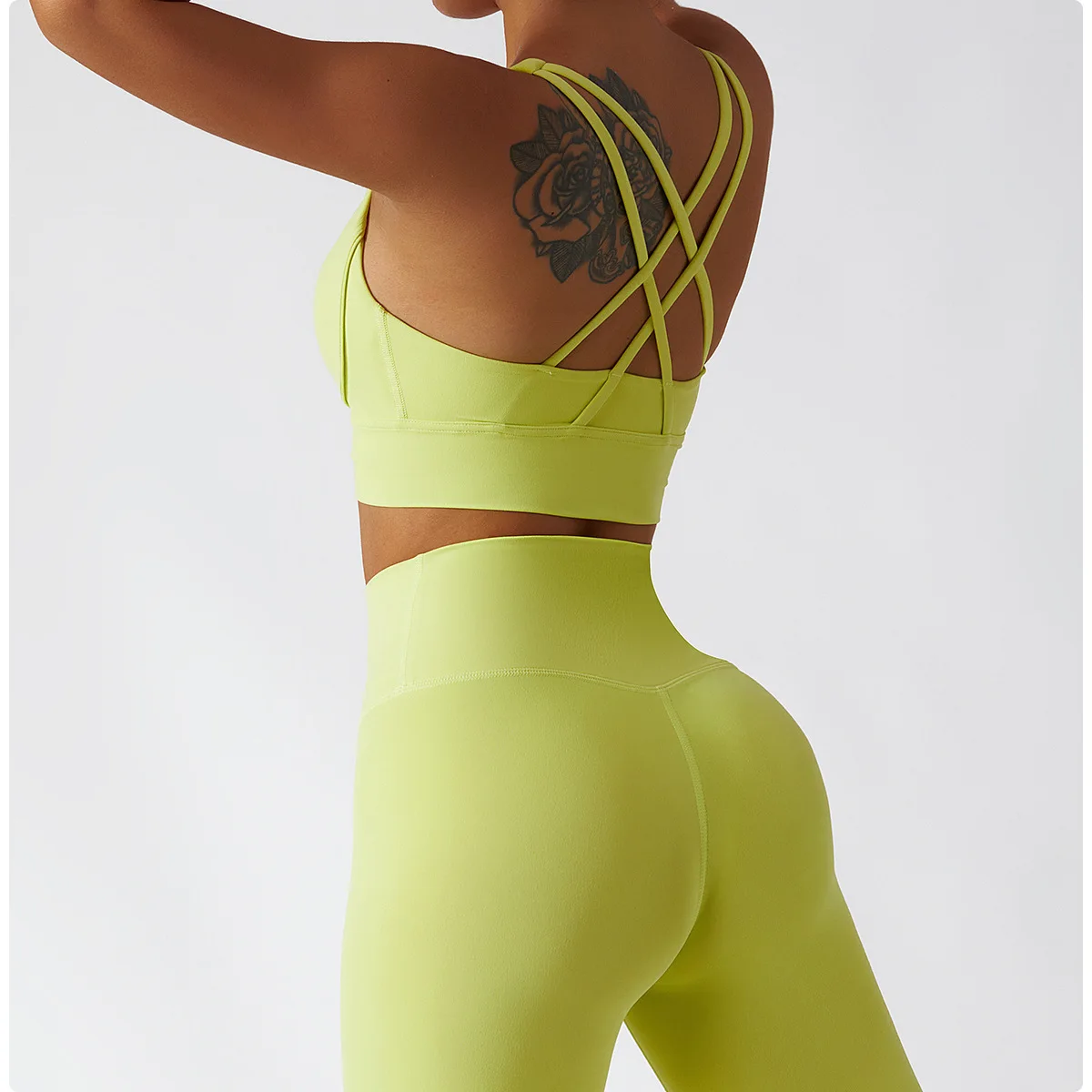Solid Color Soft Cross Back Women Fitness Bra And Yoga Leggings Match 2pcs High Waist Yoga Set Workout Training Can Matched Suit
Solid Color Soft Cross Back Women Fitness Bra And Yoga Leggings Match 2pcs High Waist Yoga Set Workout Training Can Matched Suit