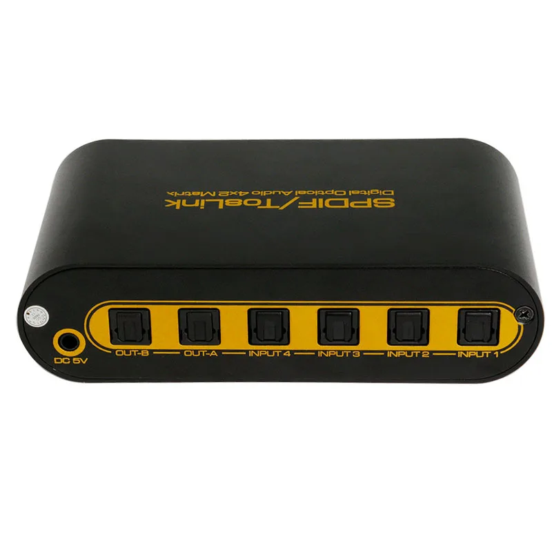 Digital Optical Audio True Matrix 4x2 Switcher Switch Splitter 4 In 2 Out Video Converter Remote Control
Digital Optical Audio True Matrix 4x2 Switcher Switch Splitter 4 In 2 Out Video Converter Remote Control