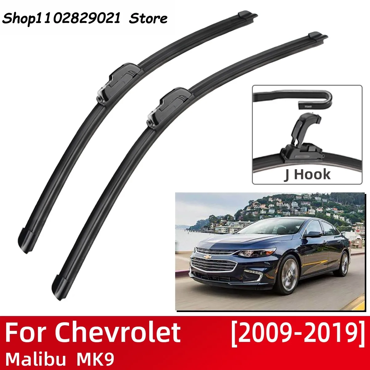 For Chevrolet Malibu MK9 2009-2019 Car Accessories Front Windscreen Wiper Blade Brushes Wipers U Type J Hook 2018 2017 2016 2008
For Chevrolet Malibu MK9 2009-2019 Car Accessories Front Windscreen Wiper Blade Brushes Wipers U Type J Hook 2018 2017 2016 2008
