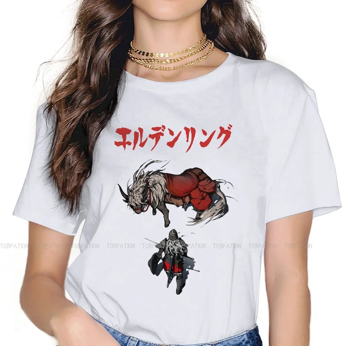 The Kinght And The Legendary Horse TShirt For Girls Elden Ring Tops Fashion Female T Shirt Cotton Graphic Oversized
The Kinght And The Legendary Horse TShirt For Girls Elden Ring Tops Fashion Female T Shirt Cotton Graphic Oversized