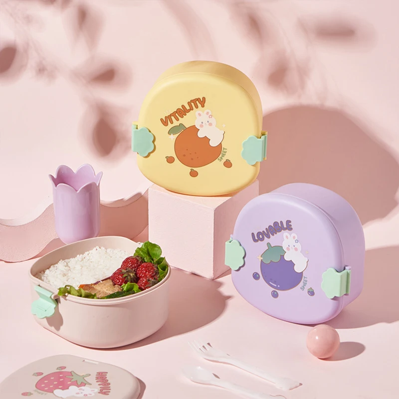Kawaii Cartoon Bento Box for Kids 3 Compartments Fruits Food Container for Girls Boys Portable Lunch Box with Spoon Fork
Kawaii Cartoon Bento Box for Kids 3 Compartments Fruits Food Container for Girls Boys Portable Lunch Box with Spoon Fork