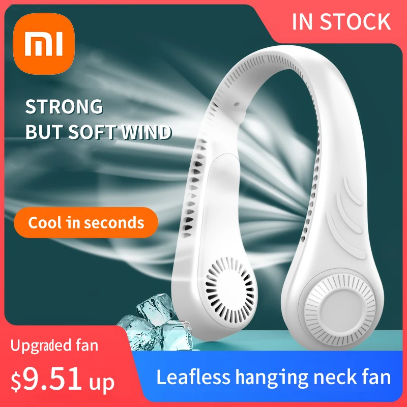 Xiaomi Hanging Neck Fan Portable Summer Air Cooling USB Rechargeable Bladeless Mute Neckband Fans for Sports Running Outdoor
Xiaomi Hanging Neck Fan Portable Summer Air Cooling USB Rechargeable Bladeless Mute Neckband Fans for Sports Running Outdoor