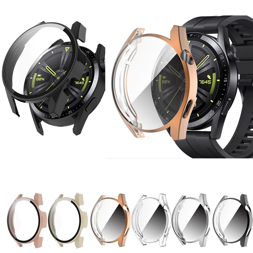 For Huawei Watch GT3 Screen Protector Cases Cover + Tempered Glass Film Clear Full PC Protective Case
For Huawei Watch GT3 Screen Protector Cases Cover + Tempered Glass Film Clear Full PC Protective Case