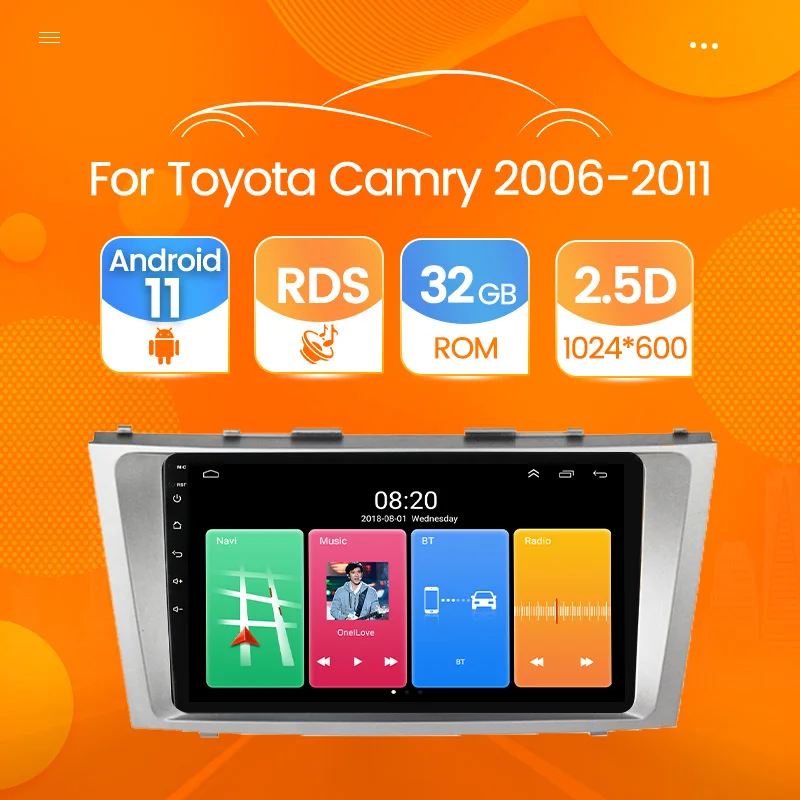 Android 11 Car Multimedia Player 2 din car radio for toyota camry 2006 2007 2008 2009-2011 with navigation car stereo head unit
Android 11 Car Multimedia Player 2 din car radio for toyota camry 2006 2007 2008 2009-2011 with navigation car stereo head unit