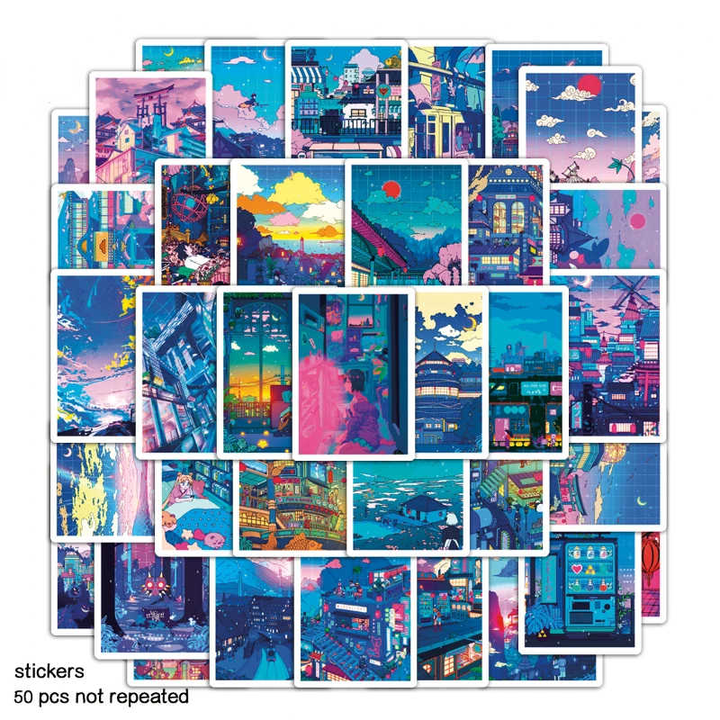 50 несповторяющихся аниме двухмерных голографических ночных пейзажей города, тихий плакат, граффити, наклейки, ручная учетная запись, ручно...
50 несповторяющихся аниме двухмерных голографических ночных пейзажей города, тихий плакат, граффити, наклейки, ручная учетная запись, ручно...