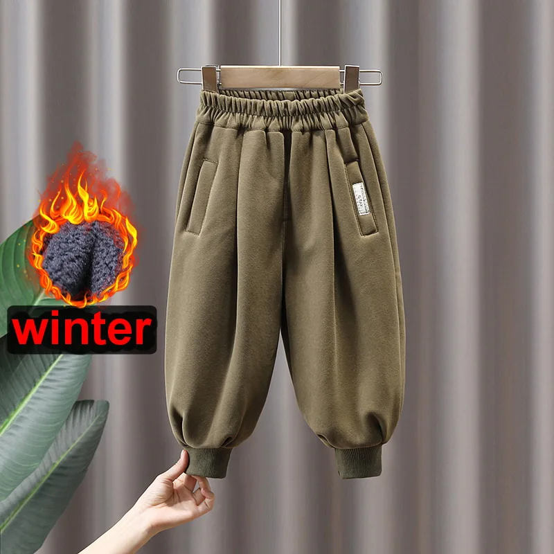 Cotton Winter Pants For 2-11Years Boys Girls Casual Loose Sport Pants Jogging Enfant Garcon Children Plus Velvet Thick Trousers
Cotton Winter Pants For 2-11Years Boys Girls Casual Loose Sport Pants Jogging Enfant Garcon Children Plus Velvet Thick Trousers