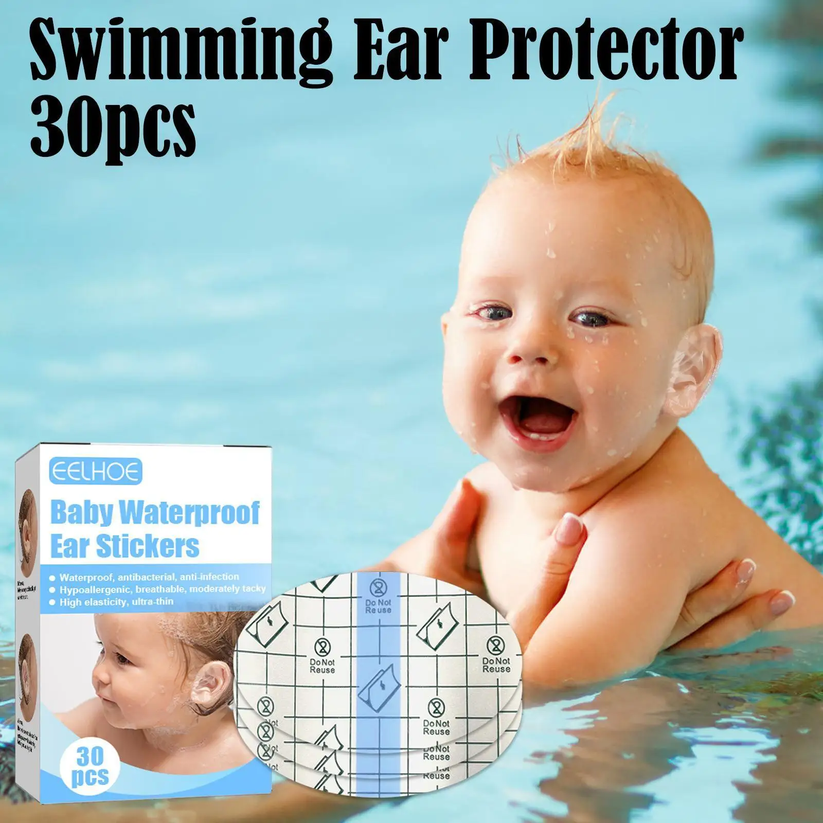 Waterproof Ear Protector Sticker Baby Swimming Ear Tool Bathing Cover Caps Pads Patch Baby Ear Protection Shower Cap Swimmi T2C4
Waterproof Ear Protector Sticker Baby Swimming Ear Tool Bathing Cover Caps Pads Patch Baby Ear Protection Shower Cap Swimmi T2C4