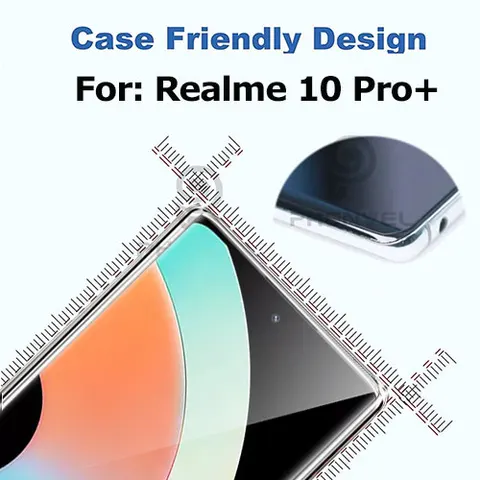 3D Защитное стекло для Realme 10 Pro Plus, полное клеевое Защитное стекло для экрана Realme10 Pro + Противоударная пленка из закаленного стекла