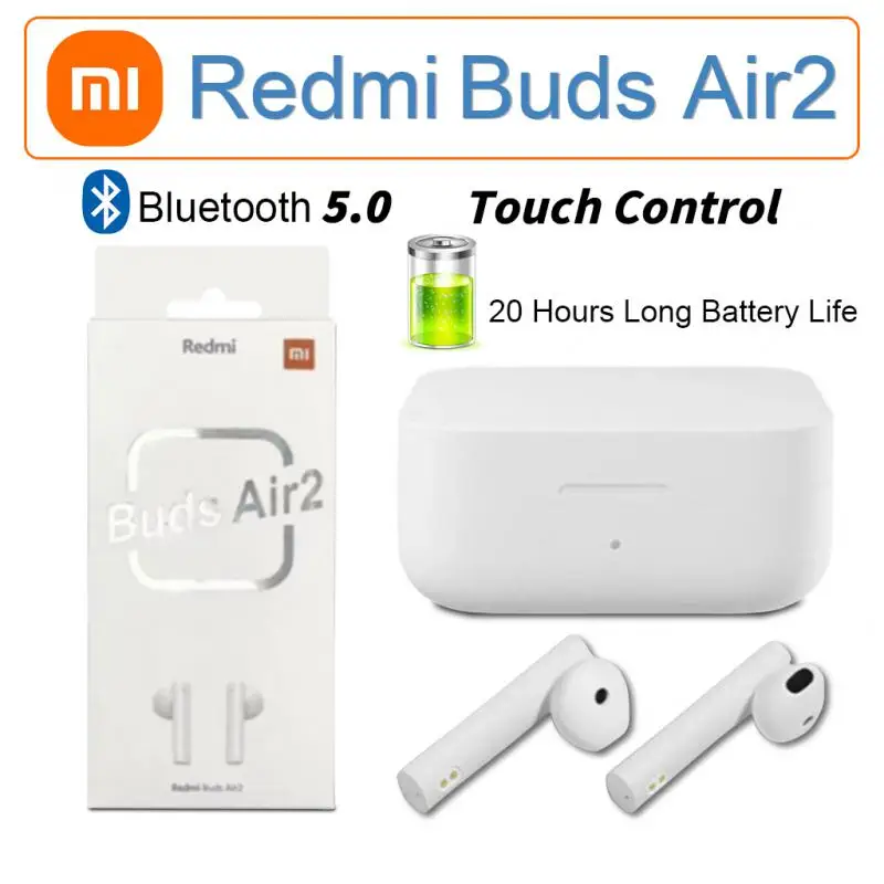 Xiaomi Redmi Buds Air2 Earphones Bluetooth Wireless Touch Control Original Sport Earphones Bluetooth Xiaomi Tws Wireless Earphon
Xiaomi Redmi Buds Air2 Earphones Bluetooth Wireless Touch Control Original Sport Earphones Bluetooth Xiaomi Tws Wireless Earphon